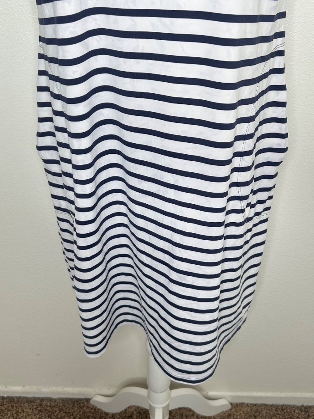 Tommy Bahama Womens Striped Swim Tank Dress Coverup Size L Pockets - Picture 4 of 10